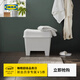 宜家（IKEA）BURSJON波斯昂儲物凳家用儲物矮凳換鞋凳家用 儲物凳白色