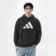 阿迪達斯（adidas）男女同款復古百搭潮流休閑套頭衫衛衣 黑色 M
