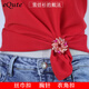 依特t恤扣環(huán)夾衣服下擺衣角打結扣環(huán)裝飾創(chuàng  )意空姐絲巾扣兩用胸針胸花 花絮粉色