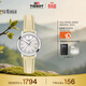 天梭（TISSOT）手表 夢(mèng)圓系列女表 瑞士石英女士皮帶腕表時(shí)尚表生日禮物
