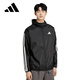 阿迪達斯（adidas）男子 運動(dòng)型格系列 M 3S WB Ripstop 夾克 IM7848 L碼
