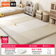 曼龍嬰兒爬爬墊PU加厚寶寶XPE爬行墊客廳家用折疊地墊子 升級5段無(wú)縫-奶酪色180*200*4cm