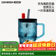 LOVWISH高顏值原色玻璃吸管杯大容量女辦公室夏季水杯咖啡杯帶把牛奶杯子