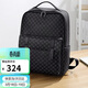 高爾夫GOLF背包男士時(shí)尚印花大容量雙肩包男女防潑水電腦學(xué)生書(shū)包潮休閑商務(wù)旅行出差背包5I688466J黑色