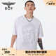 BOY LONDON【龍騰盛世】潮牌T恤春燙金龍紋時(shí)尚短袖N(xiāo)01060 白色 L