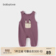 babylove嬰兒背帶褲春秋休閑舒適長(cháng)褲男女寶寶連體褲洋氣百搭外出褲子