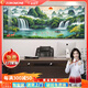 佐羅曼客廳裝飾畫(huà)沙發(fā)背景墻掛畫(huà)2026最新款山水畫(huà)風(fēng)景辦公室掛畫(huà)掛墻壁 旭日東升-節節高升 240x80(適合3.0-3.5米沙發(fā))晶瓷