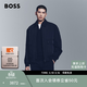 雨果博斯BOSS【內膽可拆卸】男士可拆卸襯里飛行員夾克棉服 404-深藍色 L (50)