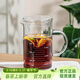 憶壺茶 玻璃杯量杯刻度杯耐高溫防炸裂家用大容量刻度量壺帶蓋水杯 1000ML度量壺
