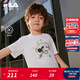 FILA X MICKEY MOUSE聯(lián)名斐樂(lè )兒童短袖T恤2026夏季新款男小童上衣 標準白-WT 105
