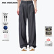 ANN ANDELMAN【余承恩同款】官方直營(yíng) 闊腿休閑垂感直筒褲高腰西褲 灰色 XS