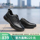 金利來(lái)（Goldlion）【春季煥新】男鞋商務(wù)皮鞋輕便緩震氣墊休閑鞋G567530642AAA黑40