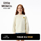 little MO&Co.貓和老鼠聯(lián)名系列 little moco童裝25秋裝新款男女童套頭衛衣長(cháng)袖 米白色 140 140/68