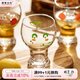 摩登主婦原創(chuàng  )啤酒杯個(gè)性豬豬玻璃杯女生可愛(ài)家用牛奶果汁飲料杯子 卡通玻璃杯-鱷魚(yú) 450ml