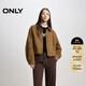 ONLY2025秋季質(zhì)感復古條絨翻領(lǐng)寬松PU夾克外套女|1254PU010 H9Z比斯特雷棕 M