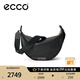 愛(ài)步（ECCO）單肩包 黑色牛皮包包通勤包月牙包餃子包 中號斜挎包9107952 黑色910795290000
