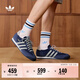 adidas「T頭鞋」R71復古經(jīng)典薄底運動(dòng)鞋男女阿迪達斯官方三葉草   深藍/灰色/白色   38