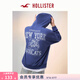 HOLLISTER【街頭風(fēng)】美式毛圈布舒適連帽衛衣25秋冬男裝322-5196 藍色圖案 S (175/92A)