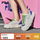 斐樂(lè ) 斐樂(lè )官方女鞋【楊冪同款】ROCK巖石鞋帆布鞋夏季時(shí)尚休閑鞋 白棉花糖/炫目藍-MD 35.5