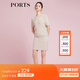 PORTS寶姿商場(chǎng)同款早春新款女裝針織粗花呢半裙SD8K208PXX002 淡粉 S