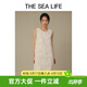 THE SEA LIFE歐海一生 連衣裙女新款清新文藝感立體提花無(wú)袖連衣裙Y16962 亞麻色 M