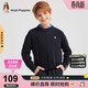 暇步士（Hush Puppies）童裝兒童線(xiàn)衣冬裝新款男女童柔軟套頭毛衣 藏藍 130