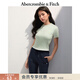 Abercrombie & Fitch【多色圓領(lǐng)T】經(jīng)典小麋鹿圖案女裝25夏季美式短袖T恤139-5272 綠色 S (165/88A)