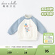 戴維貝拉（DAVE＆BELLA）加絨保暖秋冬兒童衛衣休閑女童套頭衫男童衣服幼童上衣寶寶打底衫 灰藍色-N 120 cm（建議身高110-120cm）
