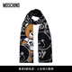 MOSCHINO莫斯奇諾FW23女士Teddy Bear Toy小熊棉羊毛秋冬圍巾【專(zhuān)屬好物】 黑色 U