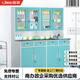 信京西藥柜藥品存放柜醫藥器械柜調劑臺鋼制儲物柜  1800*1500*500mm