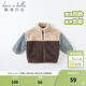 戴維貝拉（DAVE＆BELLA）童裝新款秋冬毛絨保暖兒童外套女童外衣男童衣服幼童寶寶服裝 煙藍色 90 cm（建議身高80-90cm）