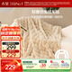水星家紡毛毯冬季加厚仿兔絨午休毯子空調毯?jiǎn)稳穗p面披肩毛絨毯沙色150