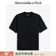 Abercrombie & Fitch經(jīng)典小麋鹿圖案美式重磅棉質(zhì)短袖T恤25夏季男裝124-5181 黑色 S (175/92A)