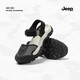 Jeep吉普羅馬包頭涼鞋女2026年春夏新款厚底網(wǎng)面運動(dòng)防滑沙灘鞋休閑鞋 黑色（運動(dòng)鞋碼） 38