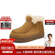 拔佳雪地靴女2024冬商場(chǎng)保暖羊毛厚軟底短靴AGU40DD4 棕色 38