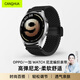 CangHua 適用OPPO WatchS/X2/X/4Pro表帶 一加手表2尼龍編織表帶磁吸搭扣男女生高顏值運動(dòng)腕帶 黑色