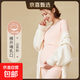 純棉哺乳秋衣上衣全棉保暖內衣孕婦睡衣秋冬產(chǎn)后產(chǎn)婦月子服打底衫 山茶粉-單上衣 XL（120-140斤左右）