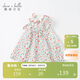 戴維貝拉davebella夏季童裝女童碎花連衣裙小童寶寶洋氣純棉裙子DBM17519