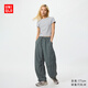 優(yōu)衣庫常規款女裝休閑長(cháng)褲/防紫外線(xiàn)運動(dòng)褲26春夏新款483001 58 深綠色 M