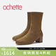 achette雅氏5SU3 簡(jiǎn)約高跟中靴優(yōu)雅法式時(shí)裝靴 C10-山丘色 39