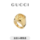 GUCCI古馳Gucci Crest系列印章戒指[新款] 金色 M