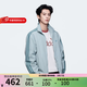 阿迪達斯（adidas）三葉草 王鶴棣同款男女情侶款2026春足球風(fēng)運動(dòng)夾克早春薄外套 KQ9496 淺灰綠 M
