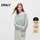 ONLY秋季休閑寬松編織螺紋圓領(lǐng)長(cháng)袖針織衫女|124313015 C52 井泉灰色 M (165) 84A
