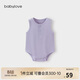 babylove嬰兒包屁衣夏季薄款莫代爾連體衣寶寶無(wú)袖背心三角爬服睡衣夏裝