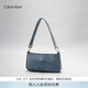 Calvin Klein女包時(shí)尚小眾休閑優(yōu)雅通勤風(fēng)ck金屬字母牛仔單肩包腋下包禮物