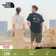 北面（The North Face）【都市經(jīng)典系列】短袖T恤小熊 情侶款男女戶(hù)外圓領(lǐng)25年夏季8F5R QLI/米白色 XL /180
