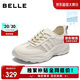 百麗透氣網(wǎng)老爹鞋女夏季輕盈運動(dòng)休閑鞋B2678BM5 白色 37