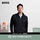 雨果博斯BOSS【經(jīng)典款】男細節裝飾彈力棉質(zhì)運動(dòng)風(fēng)拉鏈夾克 001-黑色 L
