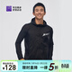 必邁2025新款男女跑步輕彈風(fēng)衣運動(dòng)外套透氣連帽輕量透濕競賽夾克上衣 騎士黑 男 XL