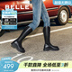 百麗（Belle）周雨彤白鹿同款顯瘦小V靴長(cháng)筒靴女冬商場(chǎng)款彈力靴A1V1DDG3 黑仙草-微光皮面（絨里） 36 (230mm)